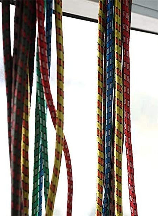 H B MSALA (DEVICE) HB MSALA High Strength Stretchable Elastic Rope/Bungee Cord for Hanging Clothes & Luggage | Heavy-Duty Tie Rope for Bikes, Travel & Home Use (6 Ft, Assorted, Pack of 6) - Image 2